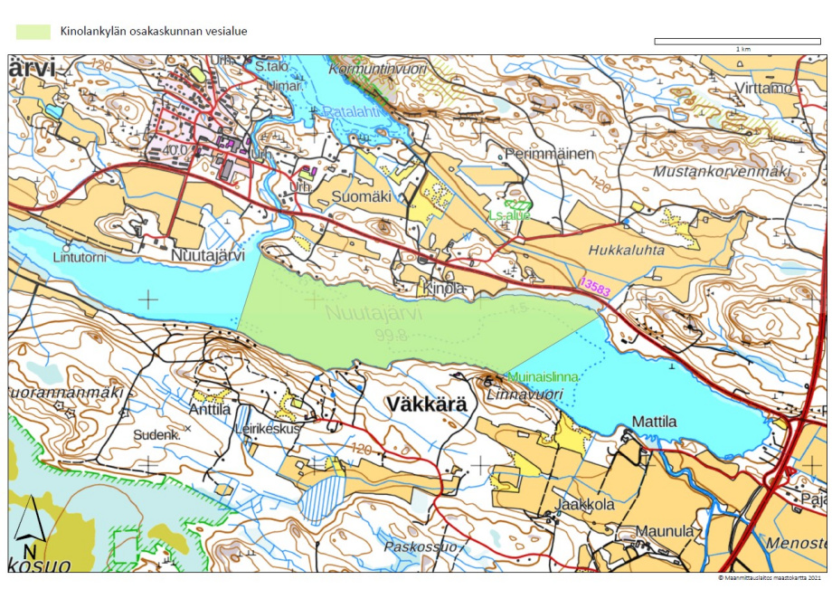 Kinolankylän osakaskunnan vesialue